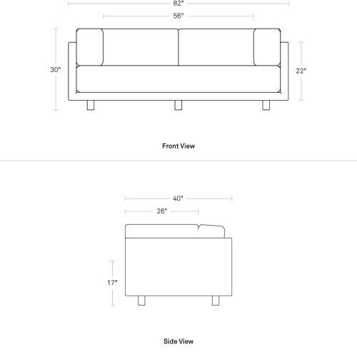 Blu Dot Sunday 82" Sofa & Reviews Wayfair
